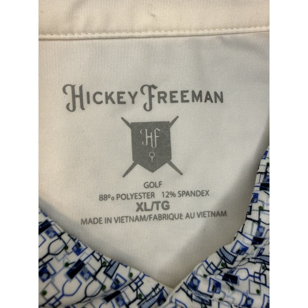 Hickey Freeman Golf Polo Mens XL Tall Performance Lightweight‎ Stretch Pattern - Picture 5 of 7